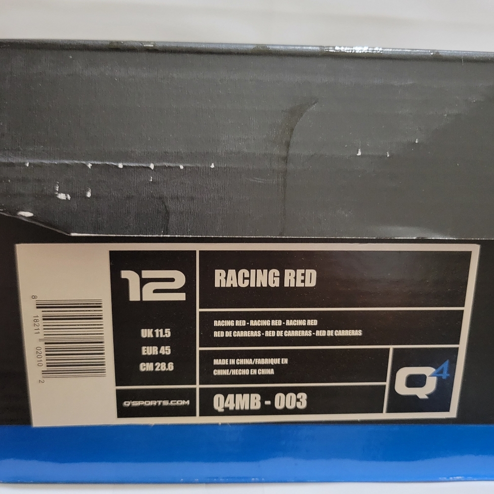 Q4 Basketball Racing Red Sneaker Shoes - Picture 9 of 9